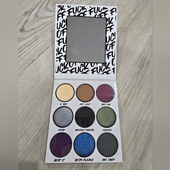 BH Cosmetics F*ck Off Eyeshadow Palette 9 Colors New - Picture 1 of 3